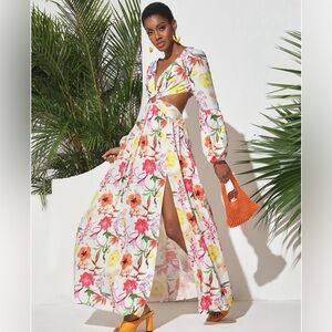 Maxi dress floral Large